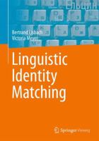 Linguistic Identity Matching 3834813702 Book Cover