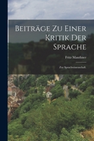 Beitrage Zu Einer Kritik Der Sprache 1017021910 Book Cover
