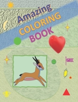 Amazing coloring book: Animals, aliens and more, for Toddlers & Kids, Fun activity for the whole family. B08NTV2SPX Book Cover