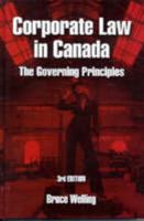 Corporate law in Canada: The governing principles 0975073745 Book Cover