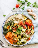 Taccuino del Ricette: Taccuino elegante per scrivere le migliori ricette e le istruzioni da tenere o da dare a una persona cara, ideale per anziani ... Ciotola di Verdure) (Italian Edition) 1656660938 Book Cover