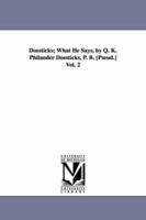 Doesticks: what he says 1425534783 Book Cover