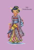 Notebook: Vintage  traditional Japanese  Costume Dolls of The World Notebook 1090243359 Book Cover