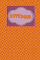 Notebook: Lined Journal to write in- Halloween Gift Idea: (cover: Orange cover with purple graphics) 1691100447 Book Cover