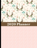 2020 Planner: 12 Month Planner with Yearly, Monthly & Daily Timeline Views with Notes & More - Pretty Boho & Geometric Cover Design - Great Way To Stay Organized in 2020 1705984290 Book Cover