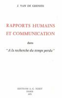 Rapports Humains Et Communication Dans 'a La Recherche Du Temps Perdu' 2707802662 Book Cover