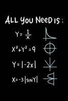 Al You Need Is Love: Notizbuch mit einem lustigen Mathe Design und �ber 110 blanken Seiten f�r Notizen 1710267844 Book Cover