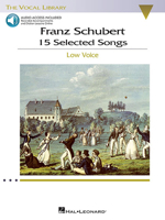 Franz Schubert: 15 Selected Songs: The Vocal Library - High Voice 1423446658 Book Cover