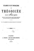 Examen d'Un Probleme de Th�odic�e 1141699915 Book Cover