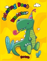 Dinosaur coloring Book: Jumbo Kids Coloring Book With Dinosaur Facts B088BH439S Book Cover