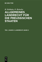 Landrecht, Band 2 3112432738 Book Cover