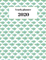 2020 Yearly planner: nature themed calendar & organizer | 148 pages, 8,5” x 11” (version 15) 1697637272 Book Cover