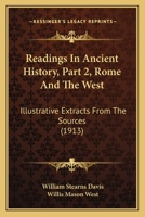 Readings in Ancient History: Rome and the West 1164940937 Book Cover