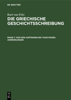 Von den Anfängen bis Thukydides. Text 3112306996 Book Cover