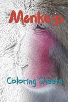 Monkey Coloring Sheets: 30 monkey drawings,coloring sheets adults relaxation, coloring book for kids, for girls, volume 3 1797498142 Book Cover