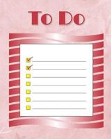 To Do: 52 Weeks To Do Lists | 8 x 10 | 52 Pages | Keep it simple | Track your daily list | Get things done | Red Checklist 1718941331 Book Cover