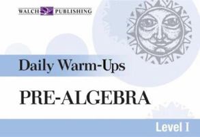 Pre-Algebra: Daily Warm-Ups Level I 0825144973 Book Cover
