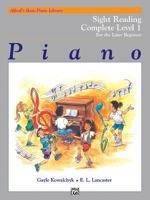 Alfred's Basic Piano Library Sight Reading Book Complete, Bk 1: For the Later Beginner 0739037617 Book Cover