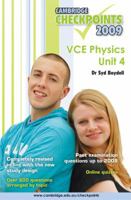 Cambridge Checkpoints VCE Physics Unit 4 2009 0521739454 Book Cover