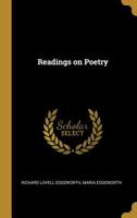 Readings on Poetry 0353926124 Book Cover