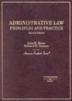 Administrative Law: Principles and Practice (American Casebook Series) 0314263373 Book Cover