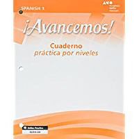 McDougal Littell Avancemos!: Cuaderno: Practica por niveles (Student Workbook) with Review Bookmarks Level 1A Level 1A NATIONAL 0618782184 Book Cover