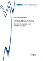Individualized Binaural Technology: Measurement, Equalization and Perceptual Evaluation 3832532749 Book Cover