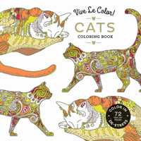 Vive Le Color! Cats (Adult Coloring Book): Color In; De-stress (72 Tear-out Pages) 141972522X Book Cover