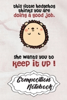 Composition Notebook: 110 Blank Lined Papers - 6x9 Personalized Customized Hedgehog Composition Notebook Journal Gift For Hedgehog Lovers 1675703132 Book Cover