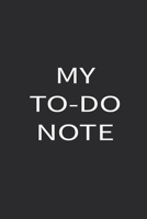 MY TO-DO NOTE 1675961913 Book Cover