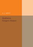 Qualitative Inorganic Analysis 1316509834 Book Cover