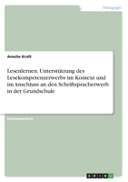 Lesenlernen. Unterstützung des Lesekompetenzerwerbs im Kontext und im Anschluss an den Schriftspracherwerb in der Grundschule 334640871X Book Cover