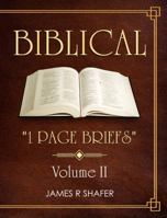 Biblical "1 Page Briefs": VOLUME 2 1961186993 Book Cover