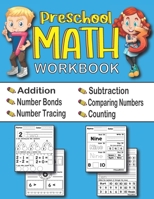 Preschool Math Workbook: Fun Beginner Preschool Math Learning Activity Workbook with Number Tracing, Addition and Subtraction, Comparing numbers and More, Ages 2-5 B0916MCFVV Book Cover