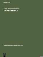 Thai Syntax: An Outline 9027920958 Book Cover