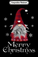 Composition Notebook: Santa Claus Garden Gnome Merry Christmas Plaid Journal/Notebook Blank Lined Ruled 6x9 100 Pages 1708600485 Book Cover