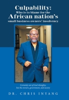 Culpability: Who Is to Blame for the African Nation's Small Business Owners' Insolvency: Certainly Not of God Almighty, but the Owners, Government, and Society 1669822206 Book Cover
