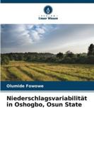 Niederschlagsvariabilität in Oshogbo, Osun State 6208700957 Book Cover