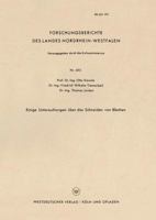 Einige Untersuchungen Uber Das Schneiden Von Blechen 3663036006 Book Cover