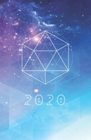 2020: Planner for Yoga Goodie Bag Men & Women Yoga Lovers Galaxy Design Agenda Book Universe Art Cover Small Pink & Blue 1699049254 Book Cover