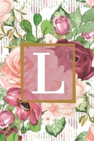 Floral Garden Monogram Letter L Journal: Lined 6x9 inch Soft Cover Notebook 1673252044 Book Cover