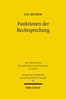 Funktionen Der Rechtsprechung: Konfliktlosung Im Deutschen Und Englischen Verbraucherprozessrecht 3161491017 Book Cover