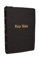 KJV Compact Large Print Bible, Black Leathersoft Zipper Closure, Red Letter, Comfort Print 140035563X Book Cover