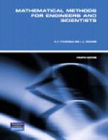 Mathematical Methods for Engineers and Scientists, Pearson Original Edition 0733975127 Book Cover