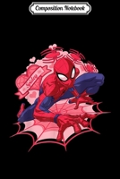 Composition Notebook: Marvel Spider-Man Hearts Valentine's Day Journal/Notebook Blank Lined Ruled 6x9 100 Pages 1711711853 Book Cover