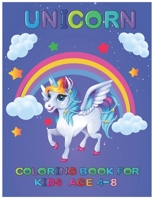 Unicorn Coloring Book for Kids Ages 4-8: A beautiful collection of 50 unicorns illustrations B08KH132M6 Book Cover