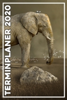 Terminplaner 2020: Jahresplaner von September 2019 bis Dezember 2020 mit Elefant - Planer mit 174 Seiten in wei� im Format A5 mit gl�nzendem Soft Cover. 1704014751 Book Cover