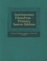 Instituciones Filosoficas 1245361708 Book Cover