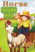 Horses Color Book: coloring book for kids ages 5-8, and teens 23 cute and attractive Horse coloring pages (Pet coloring books) B0CNNF685K Book Cover