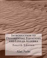 Introduction to Differential Equations and Linear Algebra 1548832413 Book Cover